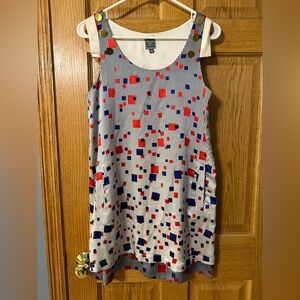 Anthropologie Seventy Two Changes Vintage Silk Shift Dress